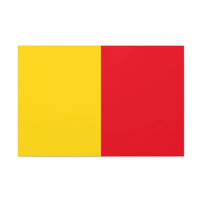 Flag of Bergamo Italy - Canvas Wall Art 30" x 20" 1.25" - The Sticker Space