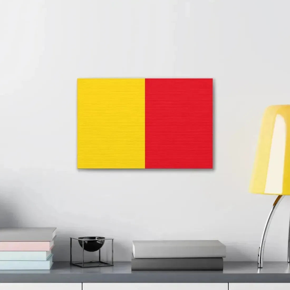 Flag of Bergamo Italy - Canvas Wall Art - The Sticker Space