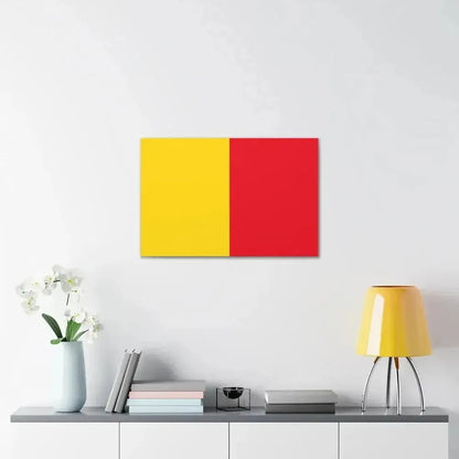 Flag of Bergamo Italy - Canvas Wall Art - The Sticker Space
