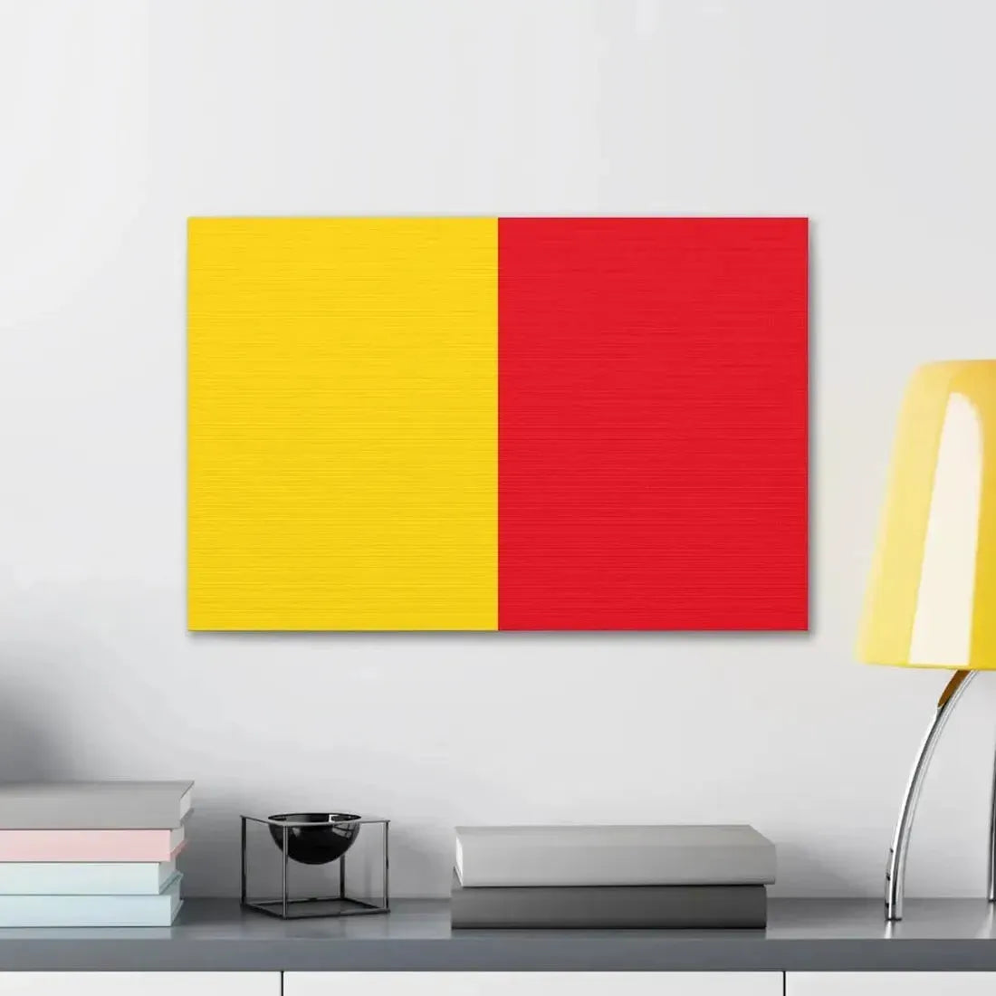 Flag of Bergamo Italy - Canvas Wall Art - The Sticker Space