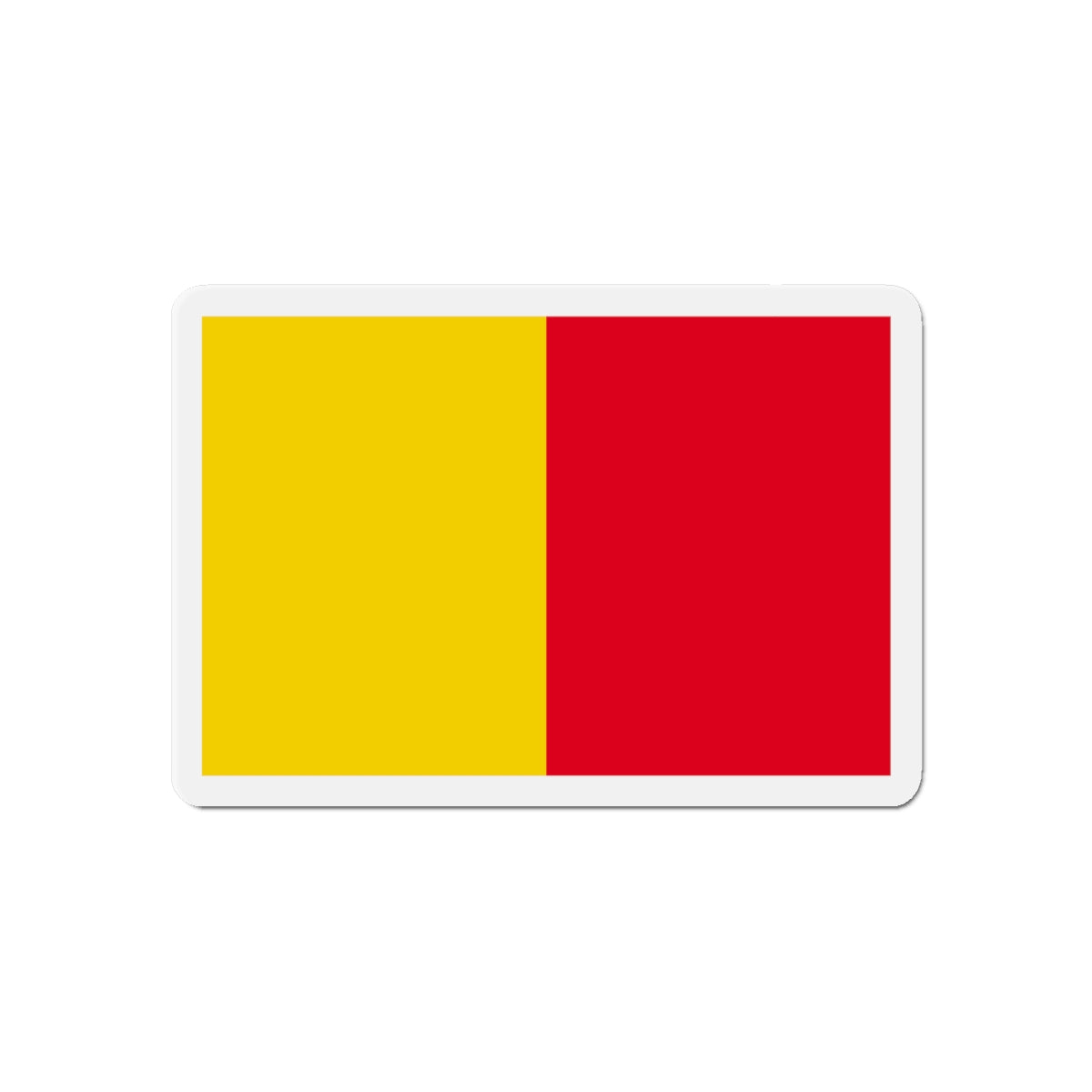 Flag of Bergamo Italy - Die-Cut Magnet-6 × 6"-The Sticker Space