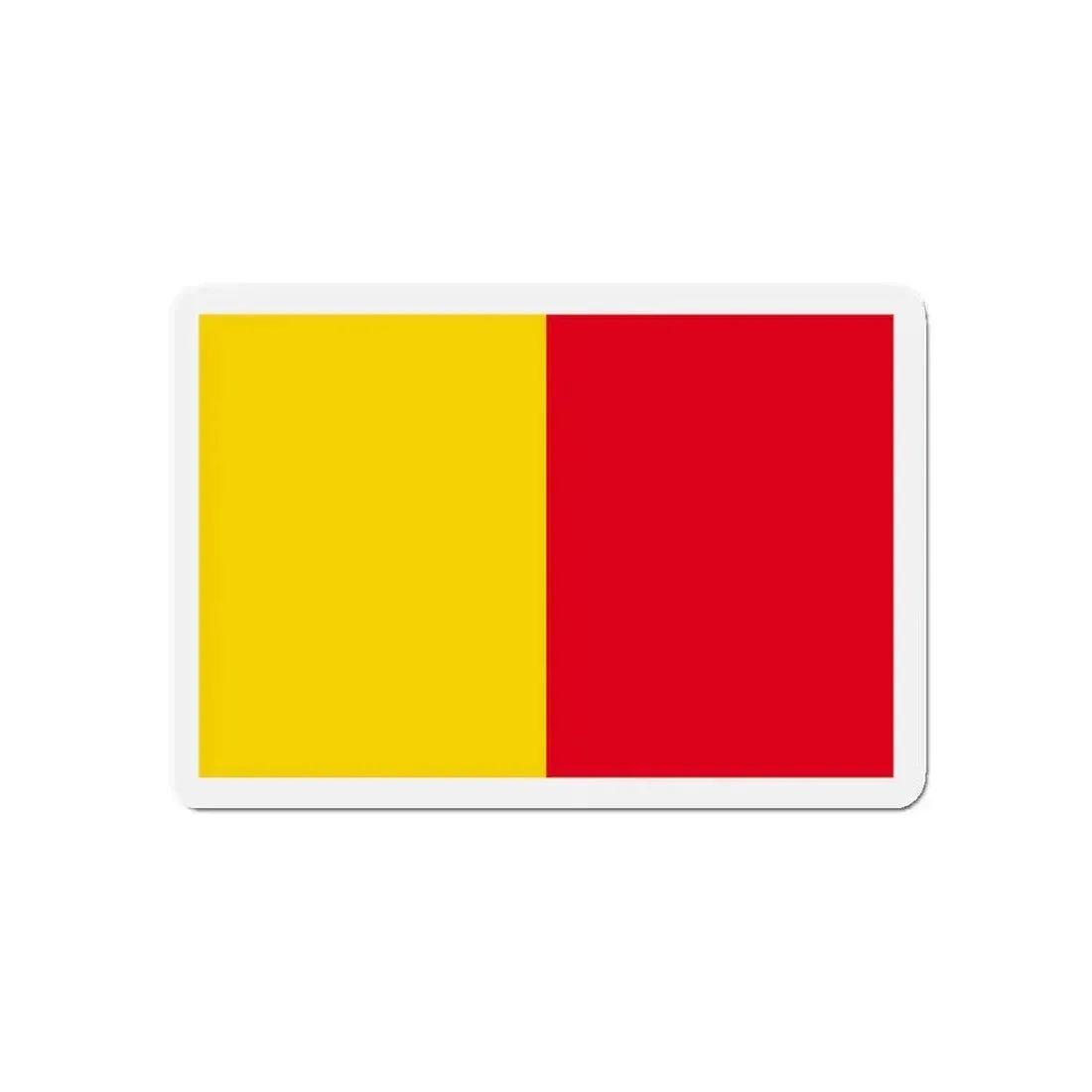 Flag of Bergamo Italy - Refrigerator Magnet 5 Inch - The Sticker Space