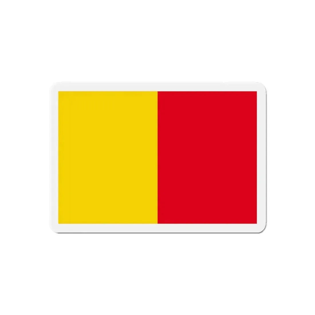 Flag of Bergamo Italy - Refrigerator Magnet 6 Inch - The Sticker Space
