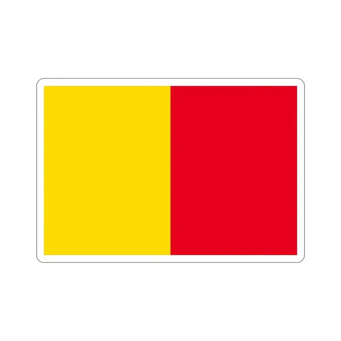 Flag of Bergamo Italy STICKER Vinyl Die-Cut Decal - The Sticker Space