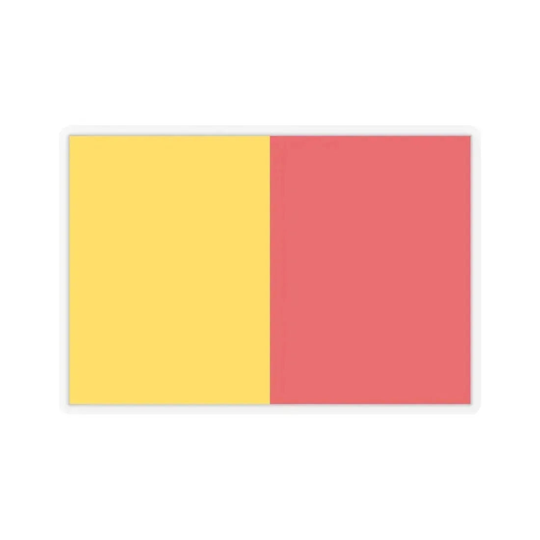 Flag of Bergamo Italy - STICKER Vinyl Kiss-Cut Decal 3 Inch Transparent - The Sticker Space