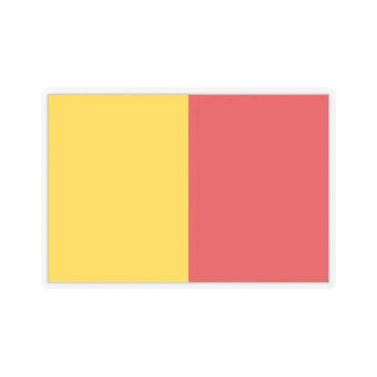 Flag of Bergamo Italy - STICKER Vinyl Kiss-Cut Decal 3 Inch Transparent - The Sticker Space