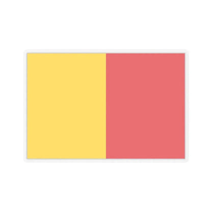 Flag of Bergamo Italy - STICKER Vinyl Kiss-Cut Decal 4 Inch Transparent - The Sticker Space