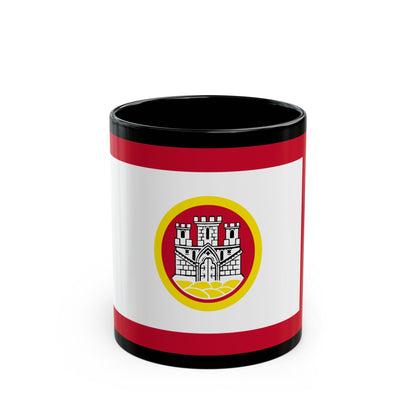 Flag of Bergen Vestland Norway - Black Coffee Mug-11oz-The Sticker Space