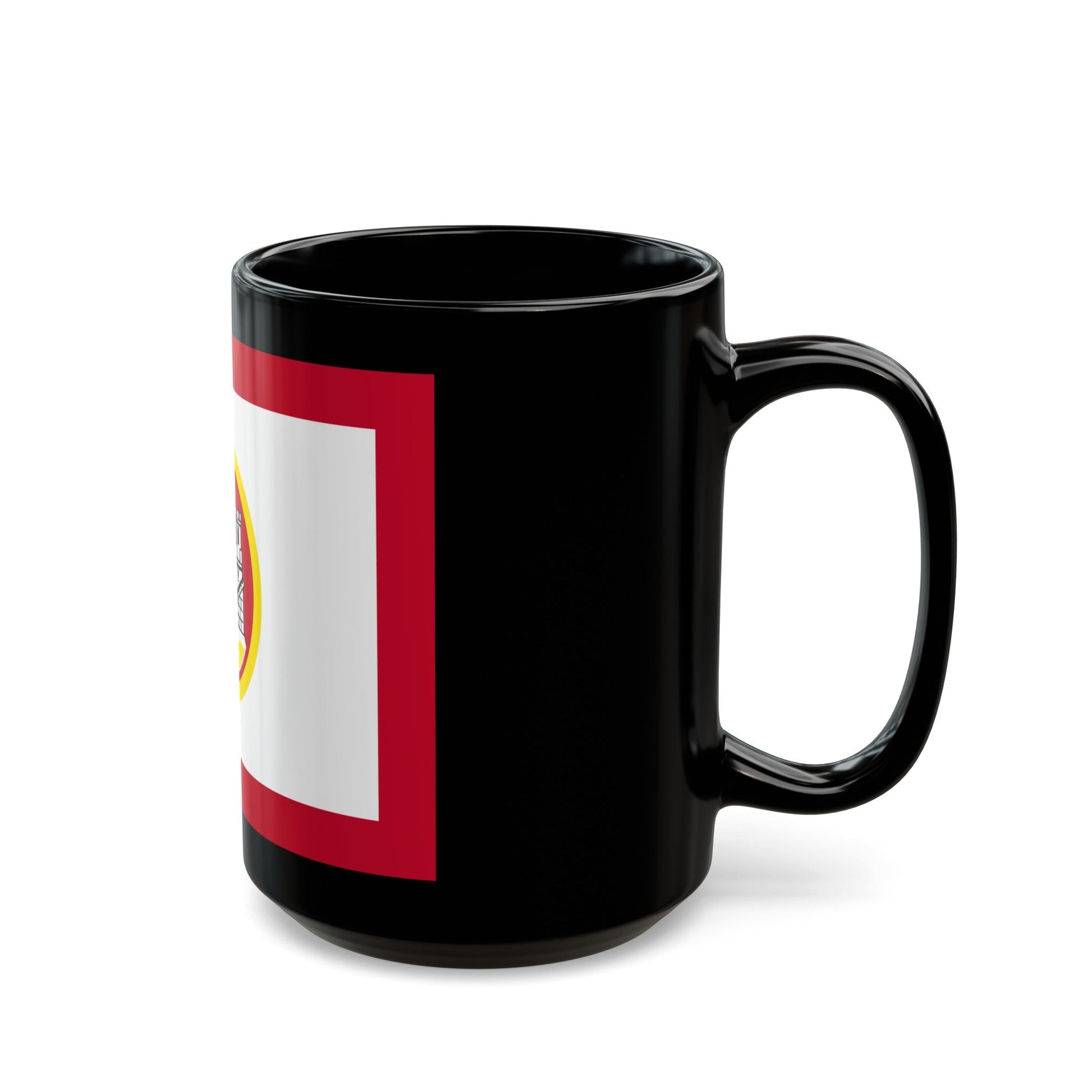 Flag of Bergen Vestland Norway - Black Coffee Mug-The Sticker Space