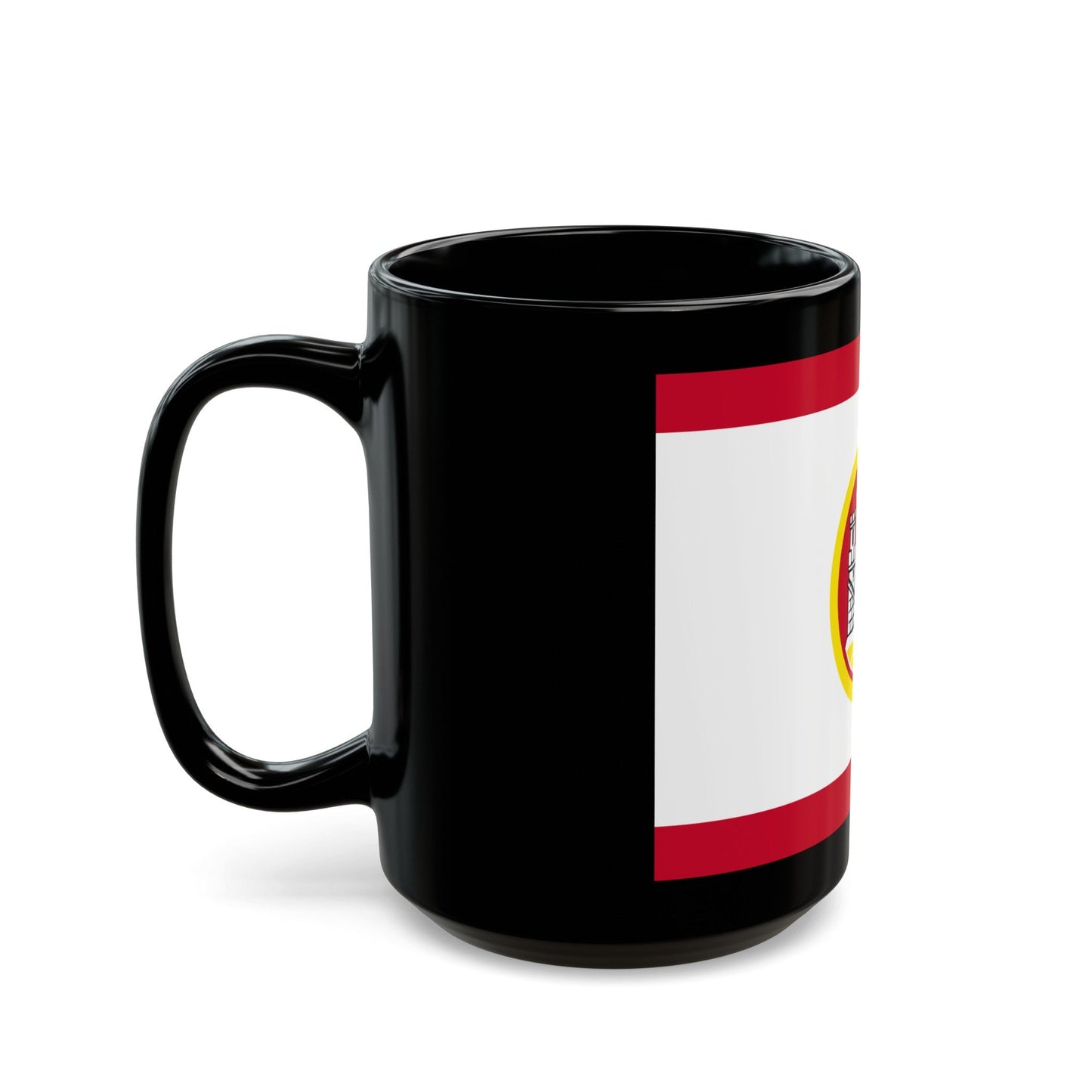 Flag of Bergen Vestland Norway - Black Coffee Mug-The Sticker Space