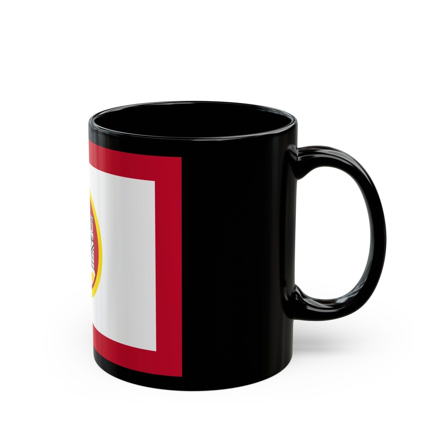 Flag of Bergen Vestland Norway - Black Coffee Mug-The Sticker Space