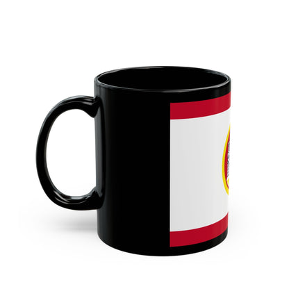 Flag of Bergen Vestland Norway - Black Coffee Mug-The Sticker Space