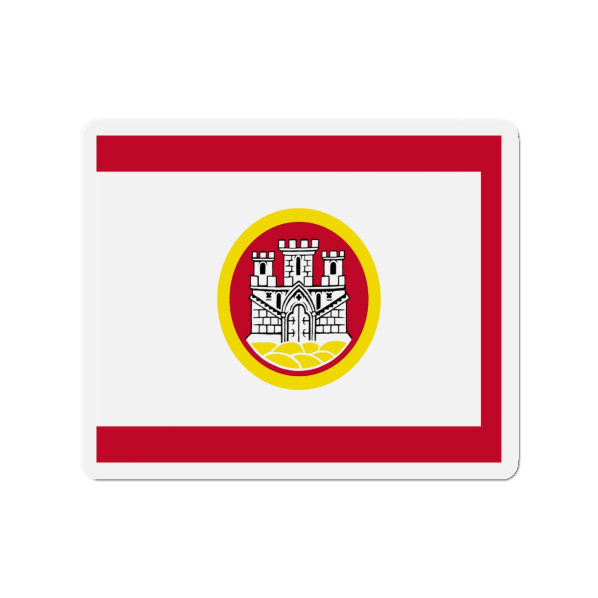 Flag of Bergen Vestland Norway - Die-Cut Magnet-4" x 4"-The Sticker Space