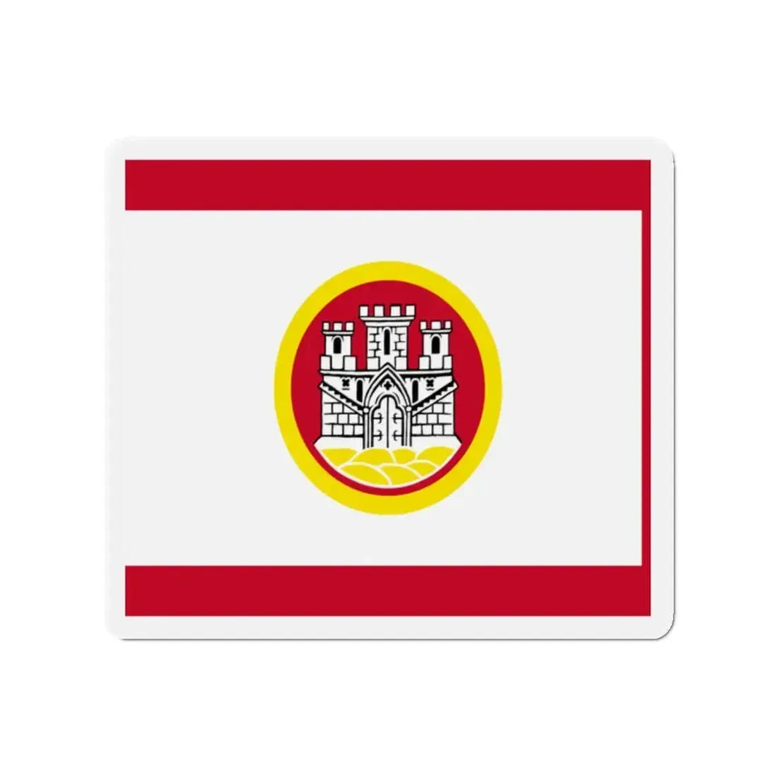 Flag of Bergen Vestland Norway - Refrigerator Magnet 2 Inch - The Sticker Space