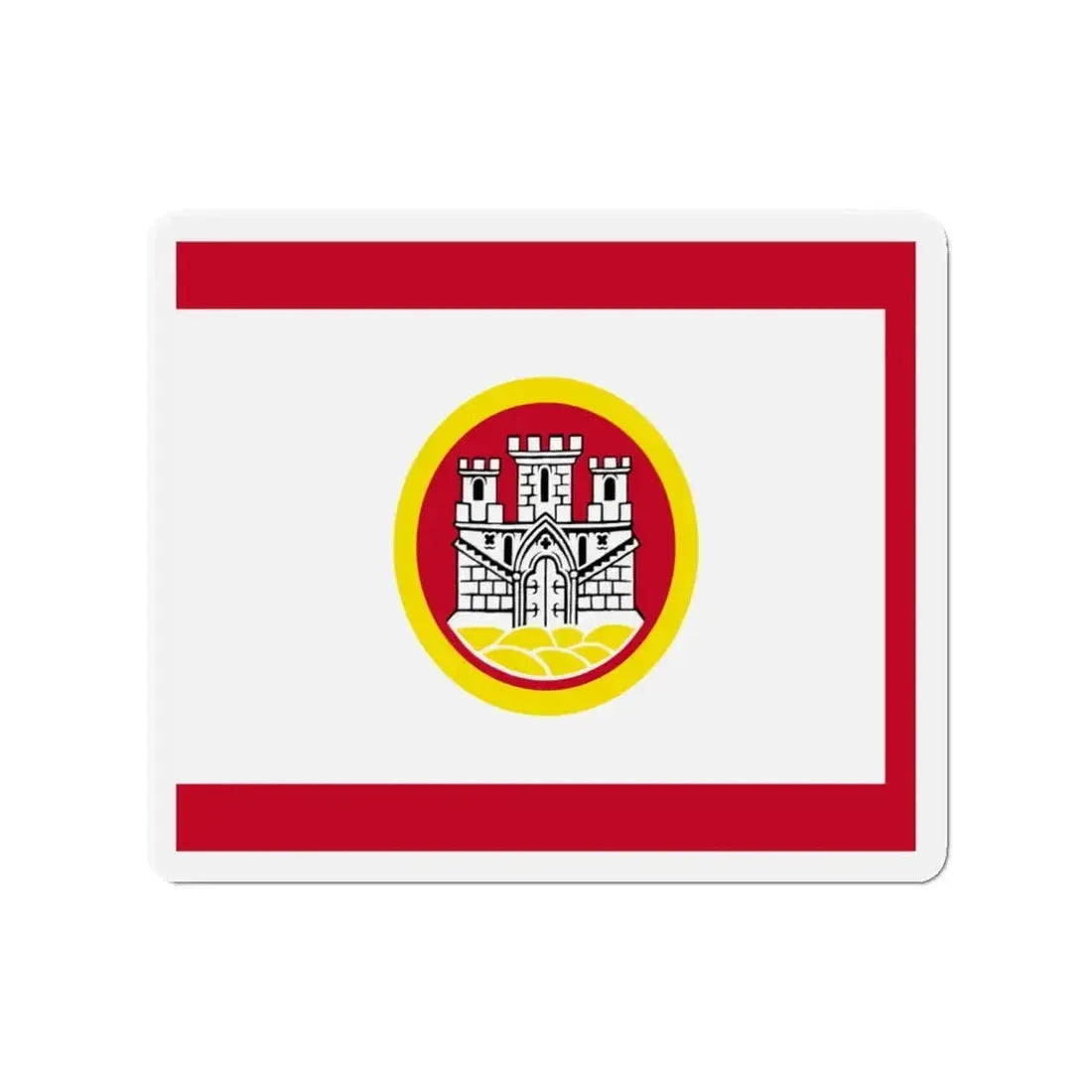Flag of Bergen Vestland Norway - Refrigerator Magnet 3 Inch - The Sticker Space
