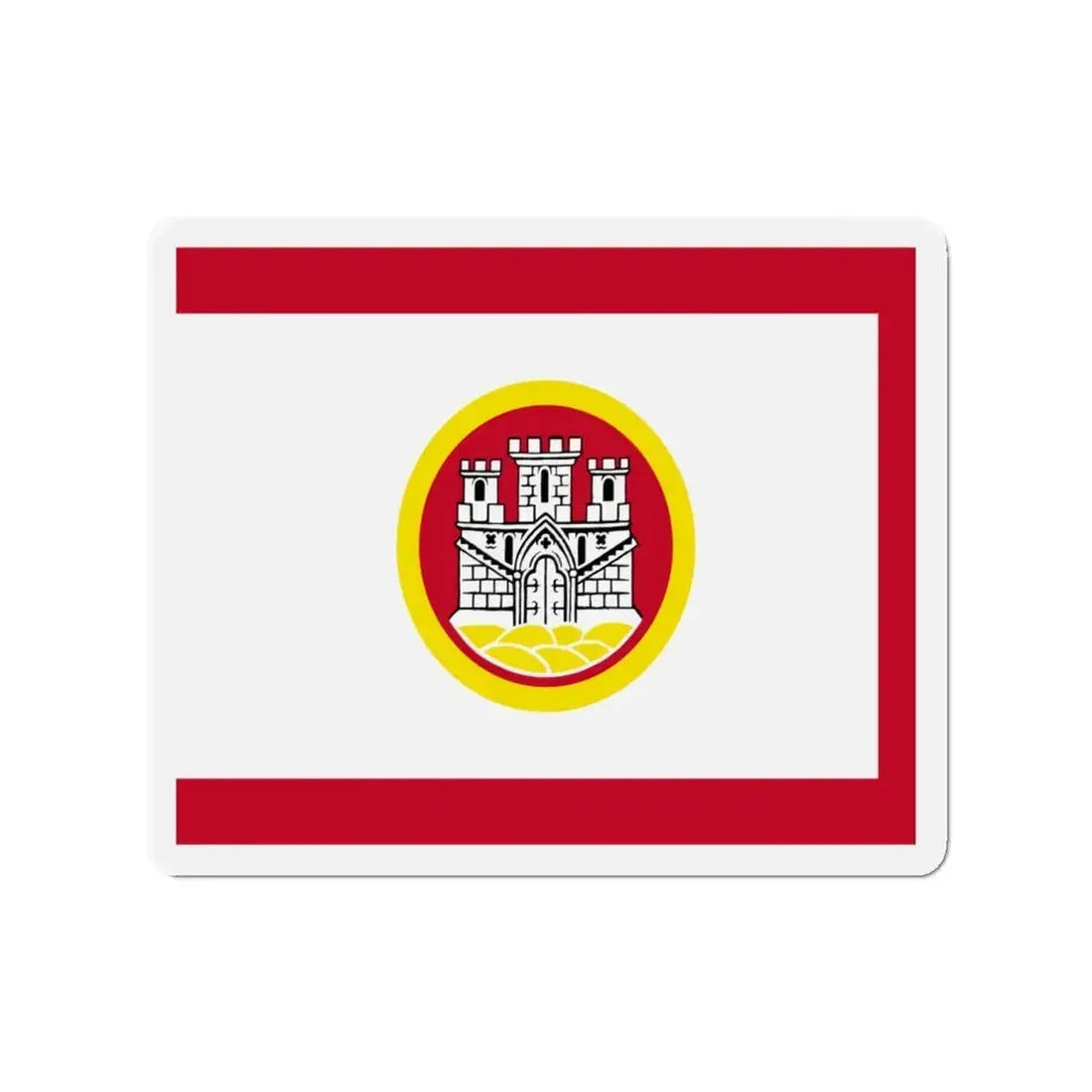 Flag of Bergen Vestland Norway - Refrigerator Magnet 4 Inch - The Sticker Space
