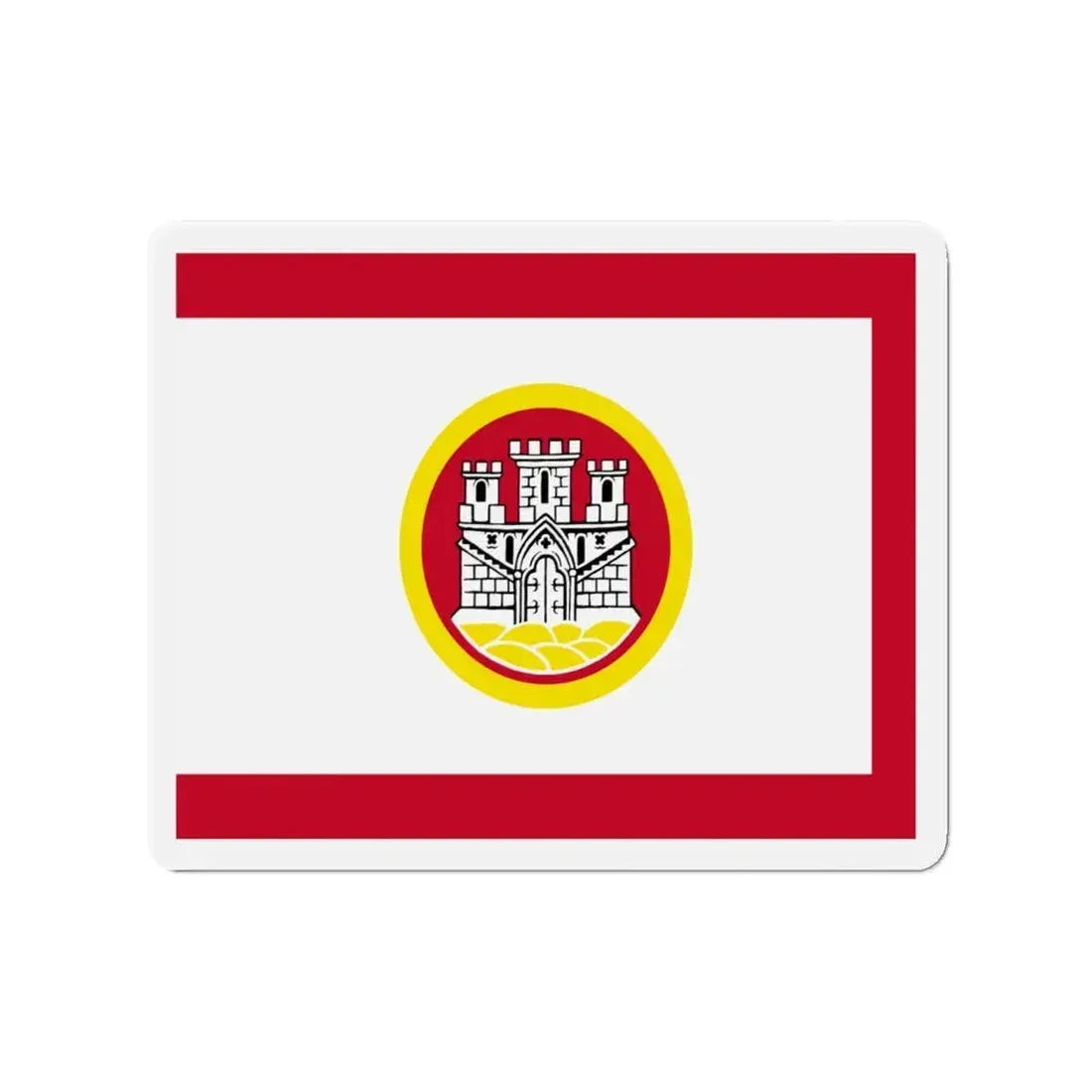 Flag of Bergen Vestland Norway - Refrigerator Magnet 5 Inch - The Sticker Space