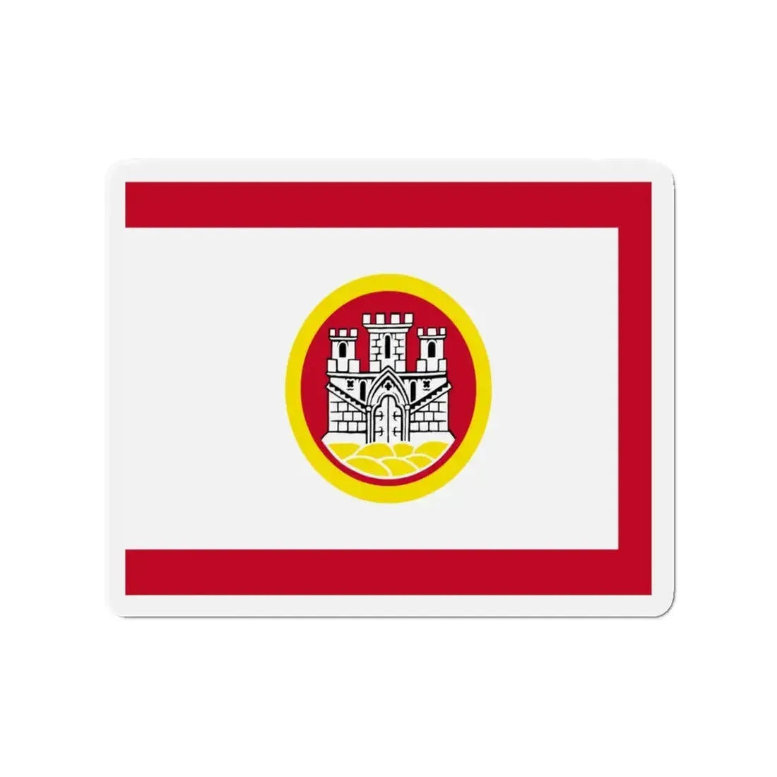 Flag of Bergen Vestland Norway - Refrigerator Magnet 6 Inch - The Sticker Space