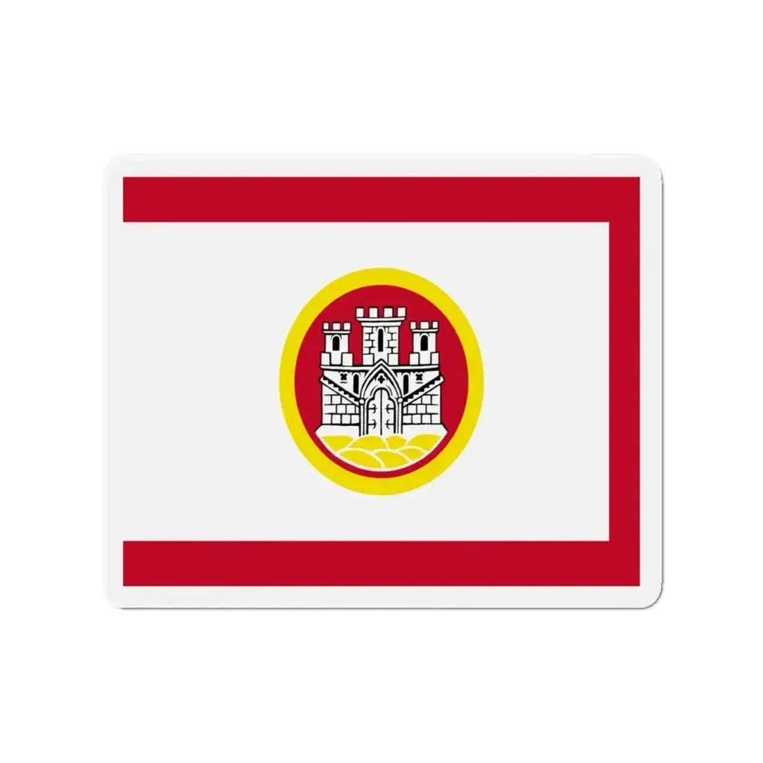 Flag of Bergen Vestland Norway - Refrigerator Magnet - The Sticker Space