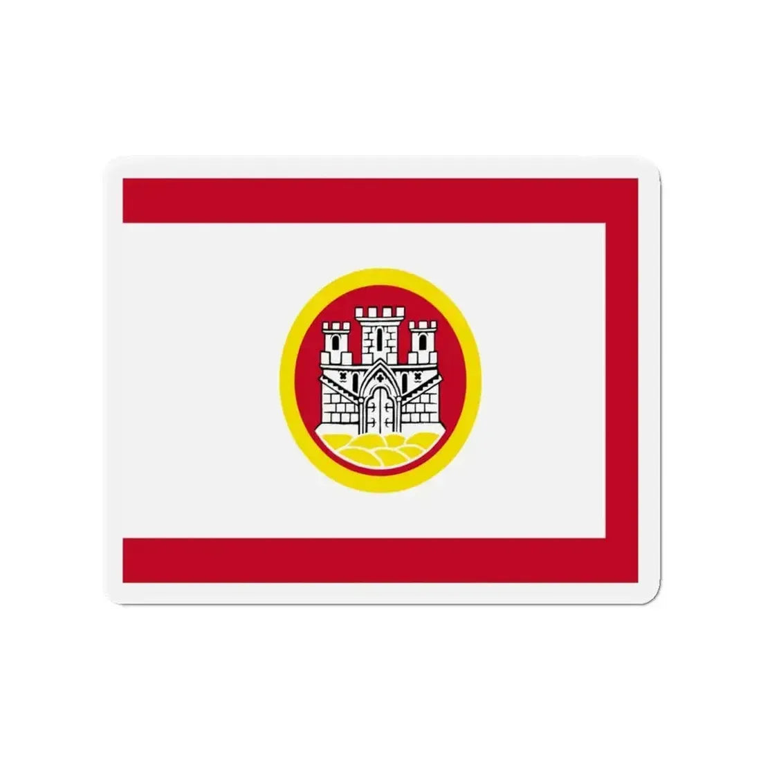Flag of Bergen Vestland Norway - Refrigerator Magnet - The Sticker Space