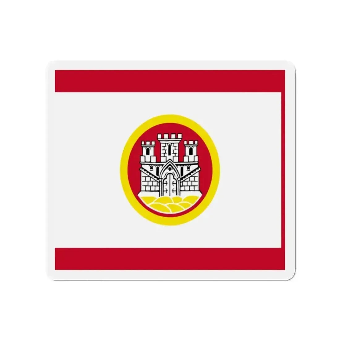 Flag of Bergen Vestland Norway - Refrigerator Magnet - The Sticker Space