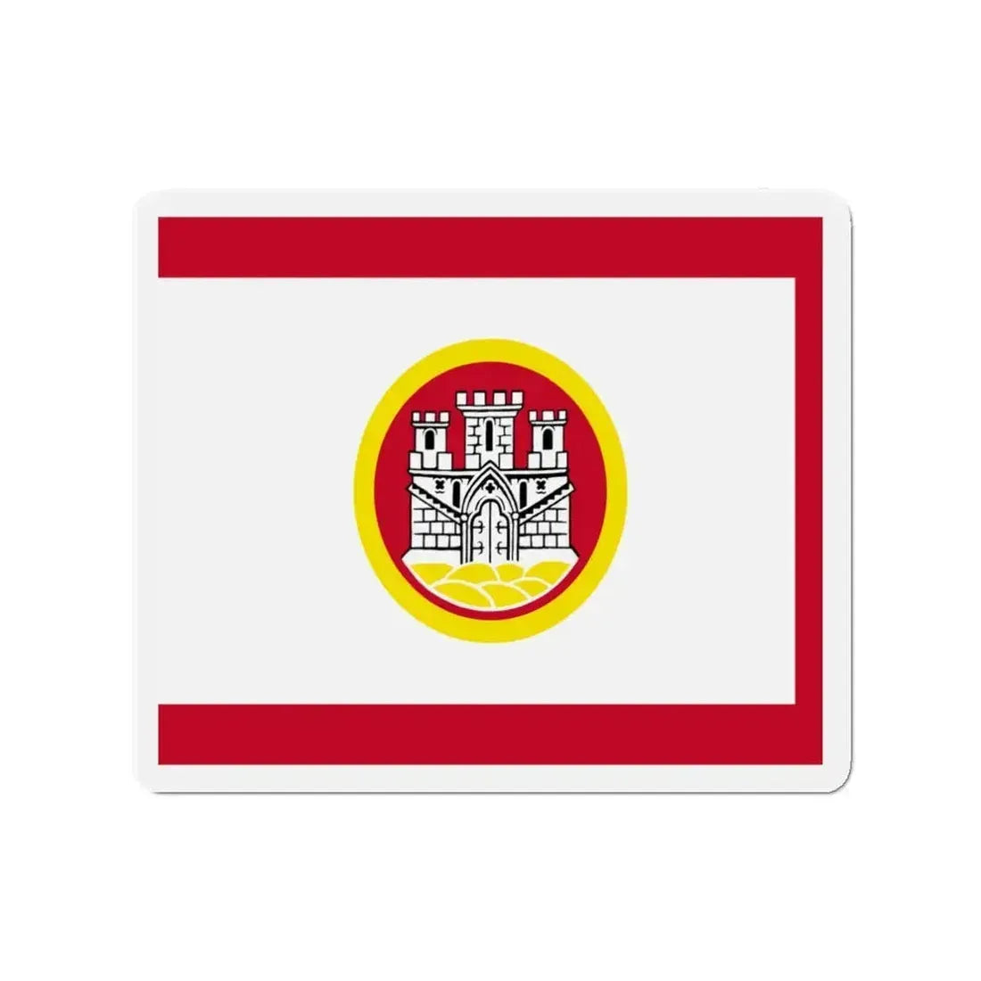 Flag of Bergen Vestland Norway - Refrigerator Magnet - The Sticker Space