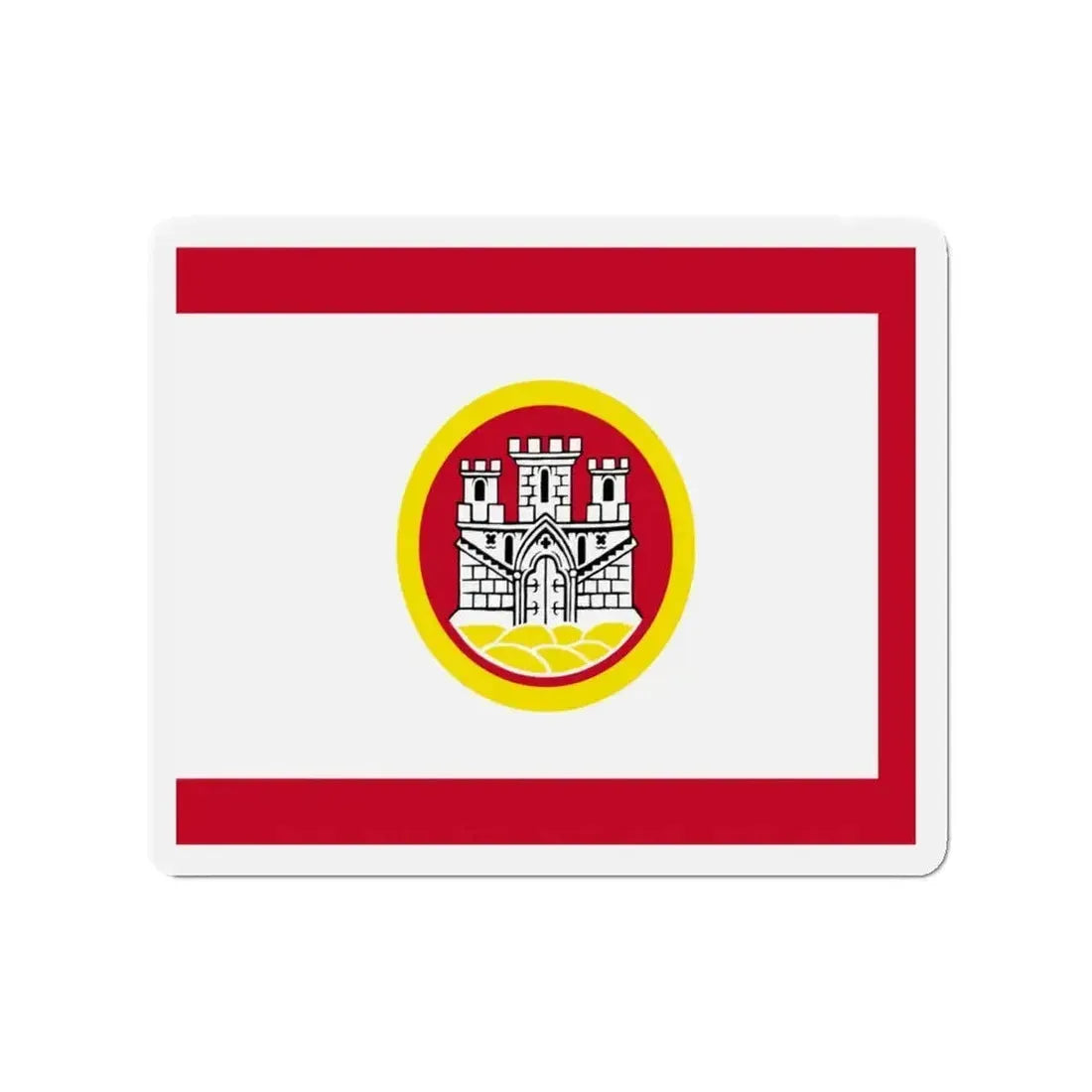 Flag of Bergen Vestland Norway - Refrigerator Magnet - The Sticker Space