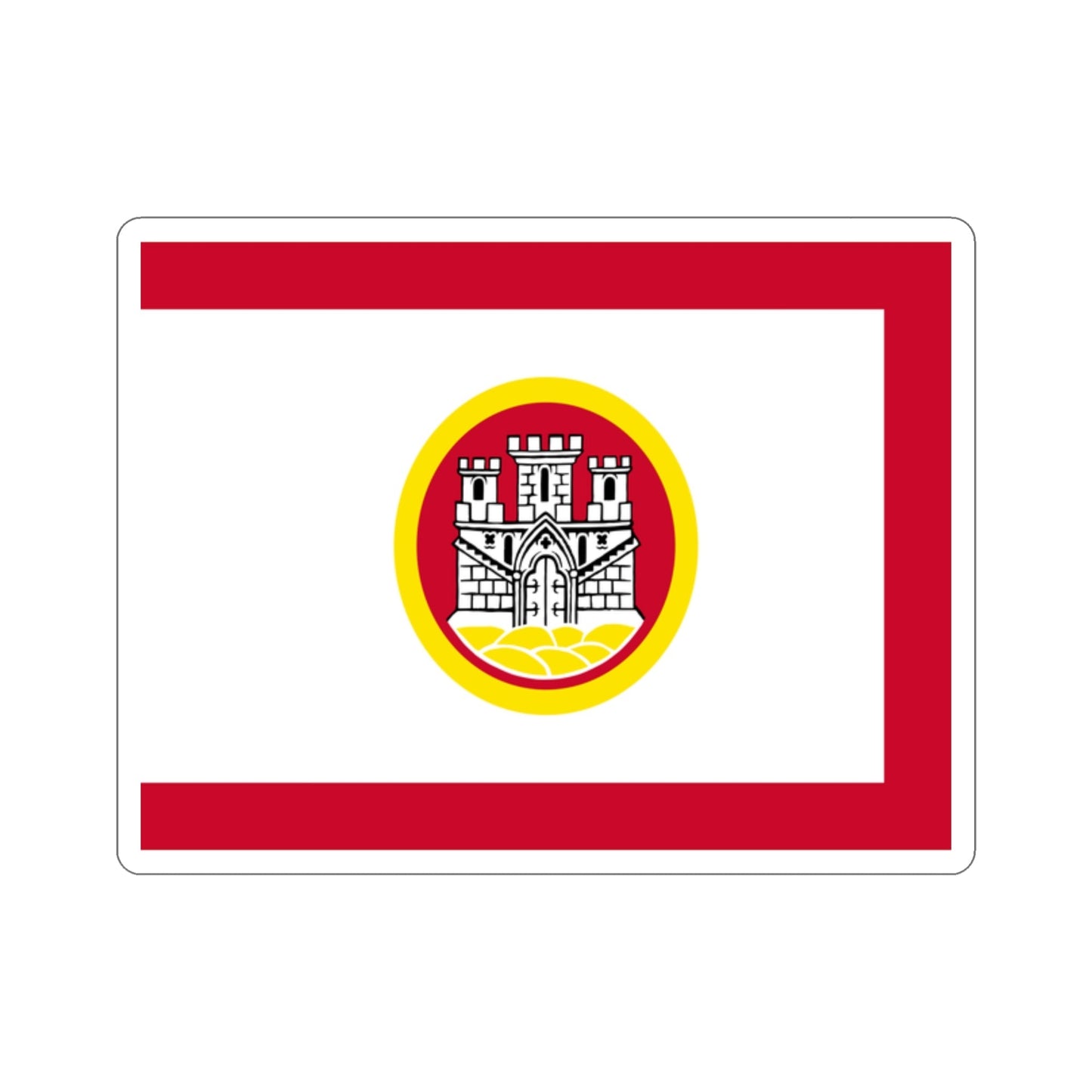 Flag of Bergen Vestland Norway STICKER Vinyl Die-Cut Decal-2 Inch-The Sticker Space