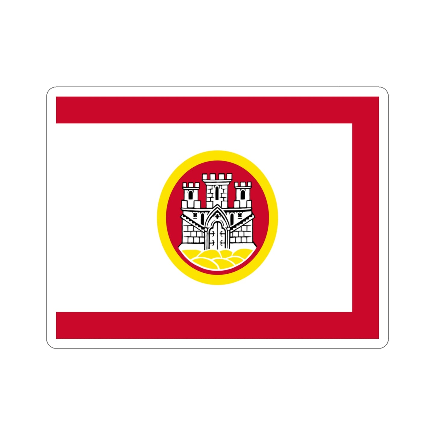 Flag of Bergen Vestland Norway STICKER Vinyl Die-Cut Decal-3 Inch-The Sticker Space