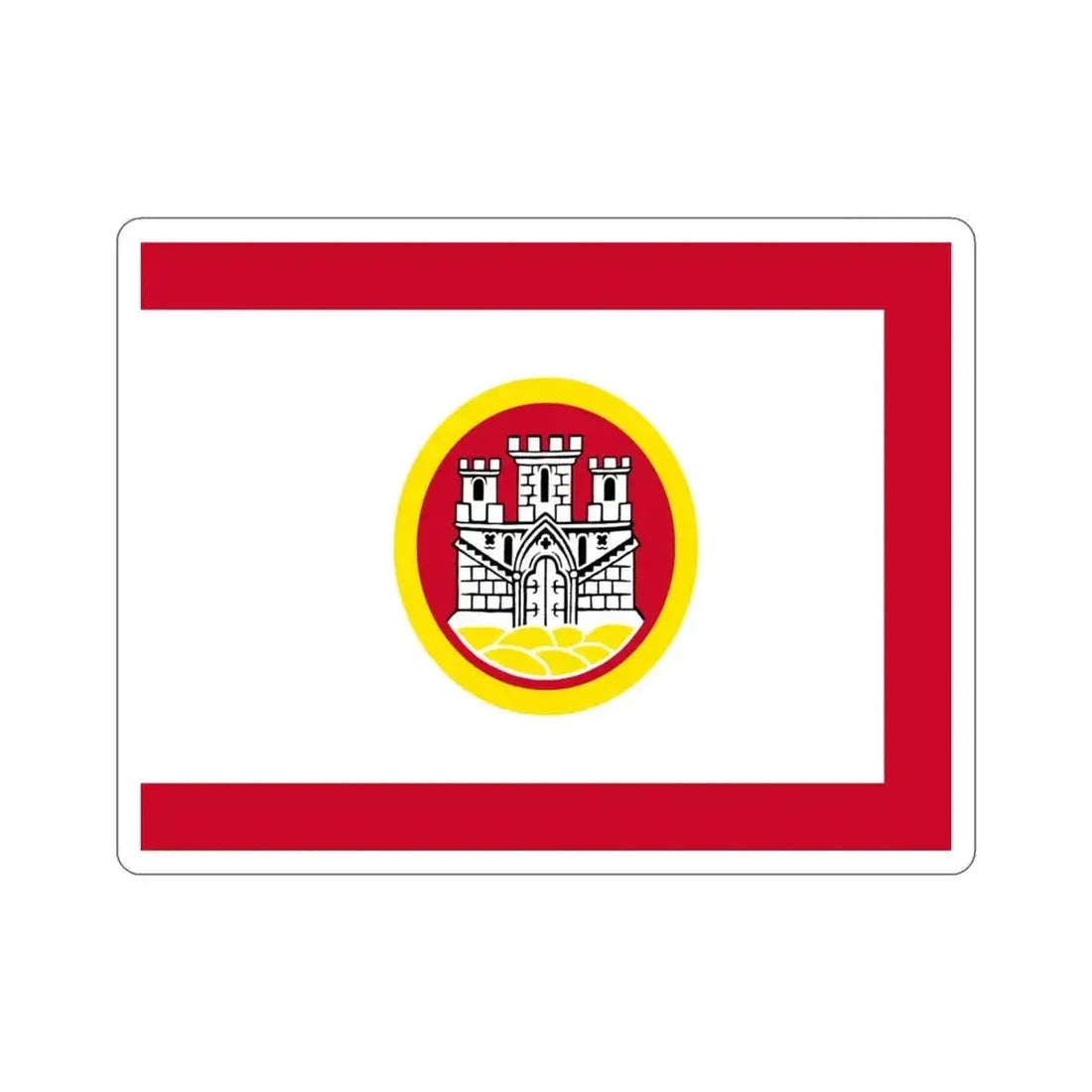 Flag of Bergen Vestland Norway STICKER Vinyl Die-Cut Decal 3 Inch - The Sticker Space