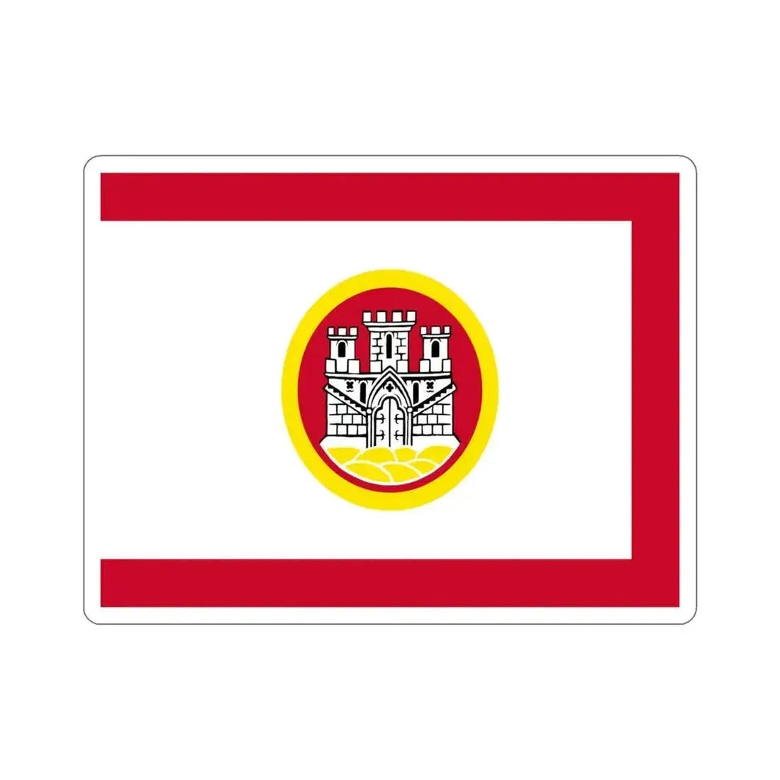 Flag of Bergen Vestland Norway STICKER Vinyl Die-Cut Decal 4 Inch - The Sticker Space