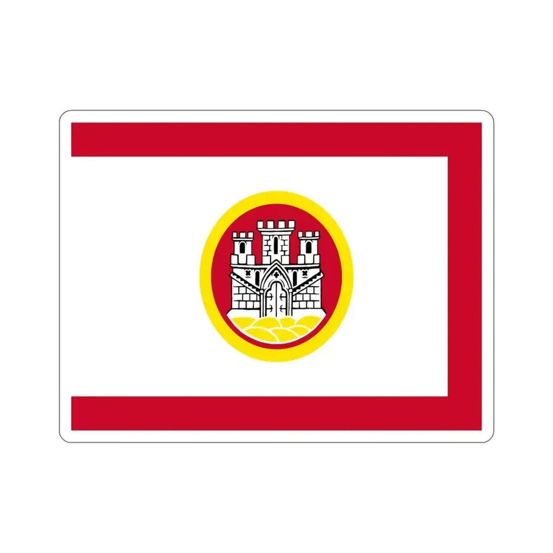 Flag of Bergen Vestland Norway STICKER Vinyl Die-Cut Decal 4 Inch - The Sticker Space