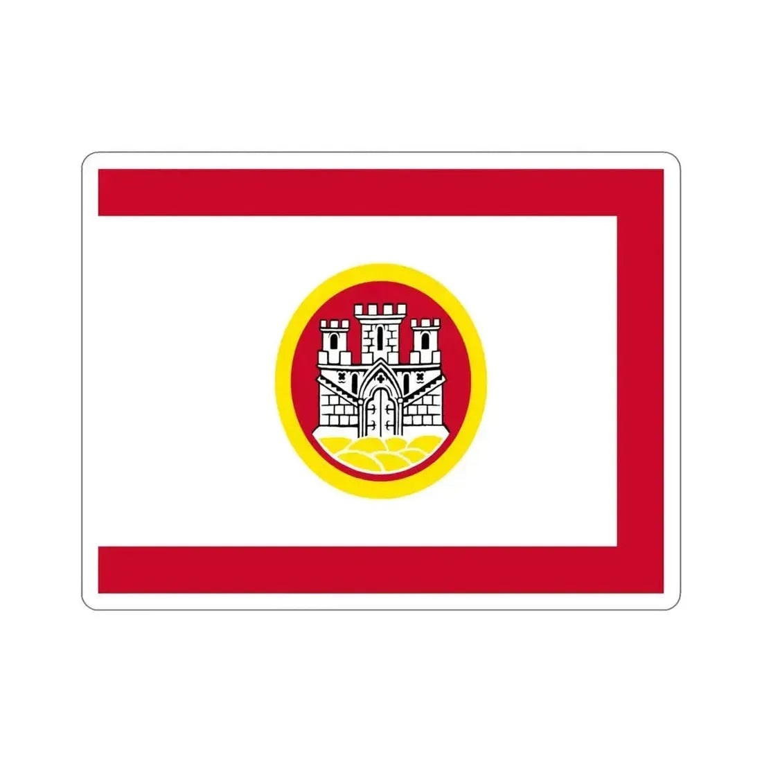 Flag of Bergen Vestland Norway STICKER Vinyl Die-Cut Decal 5 Inch - The Sticker Space