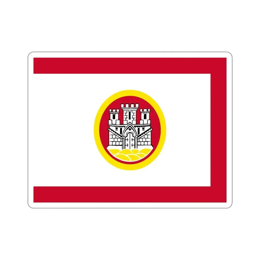 Flag of Bergen Vestland Norway STICKER Vinyl Die-Cut Decal 5 Inch - The Sticker Space