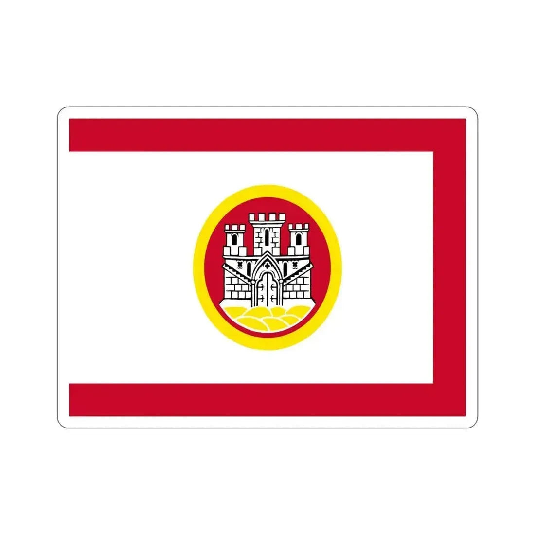 Flag of Bergen Vestland Norway STICKER Vinyl Die-Cut Decal 6 Inch - The Sticker Space