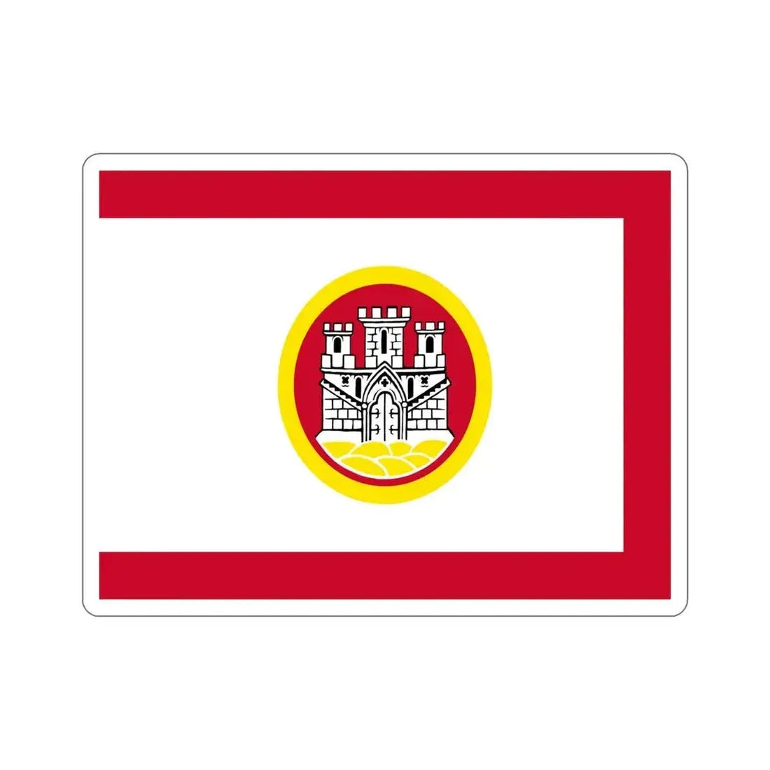 Flag of Bergen Vestland Norway STICKER Vinyl Die-Cut Decal 6 Inch - The Sticker Space