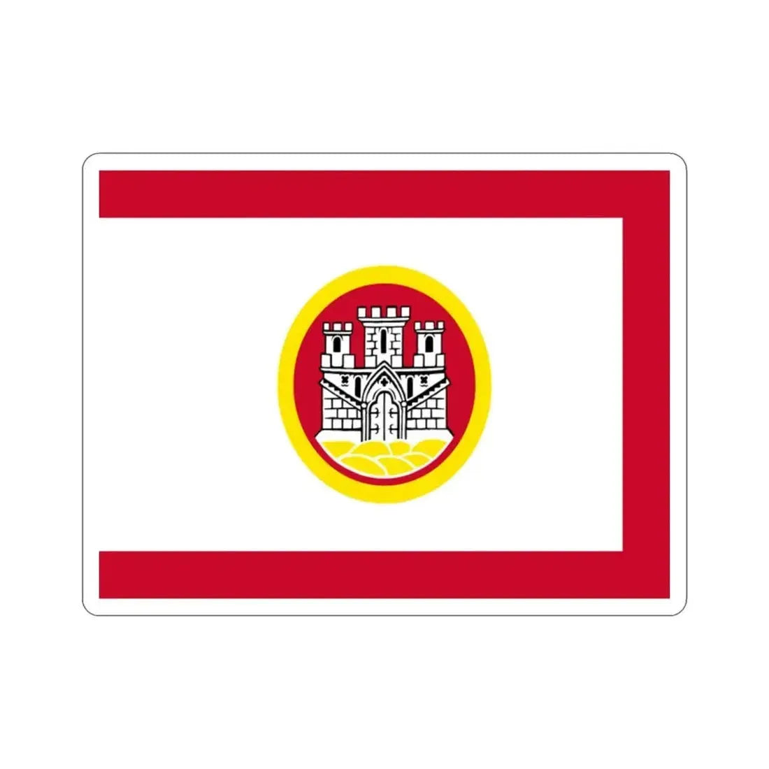 Flag of Bergen Vestland Norway STICKER Vinyl Die-Cut Decal - The Sticker Space