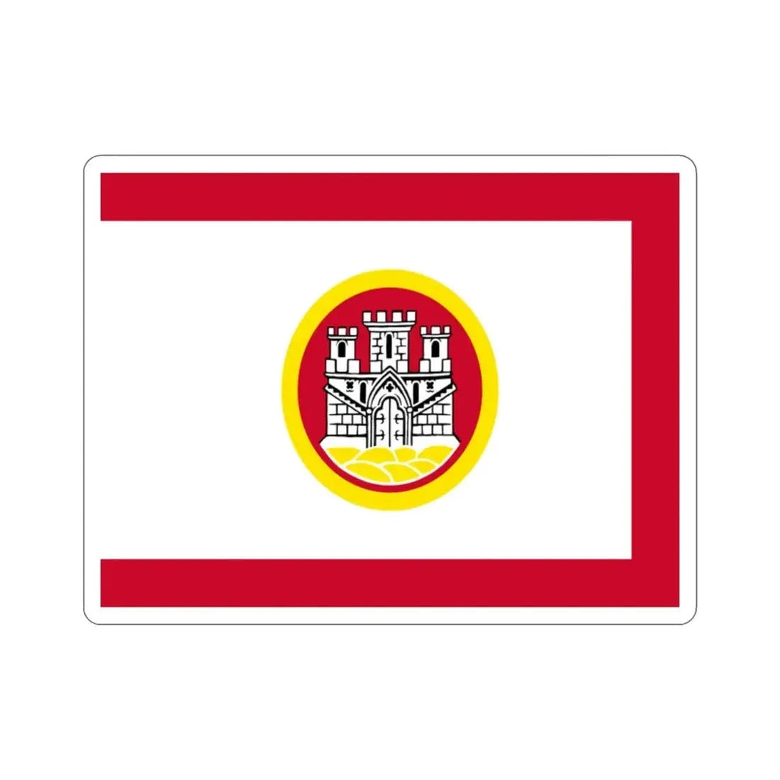 Flag of Bergen Vestland Norway STICKER Vinyl Die-Cut Decal - The Sticker Space