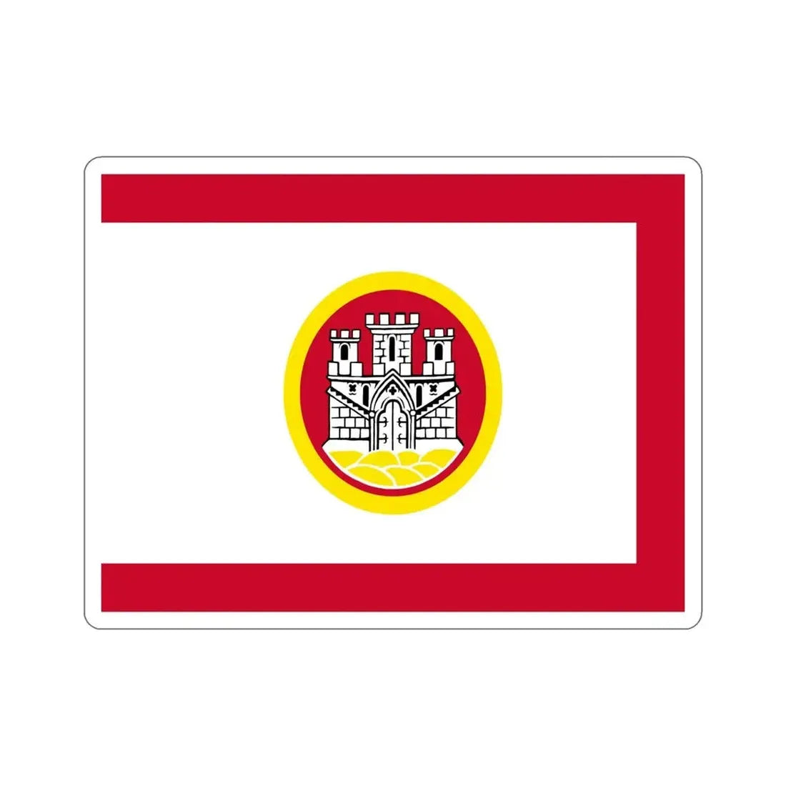 Flag of Bergen Vestland Norway STICKER Vinyl Die-Cut Decal - The Sticker Space
