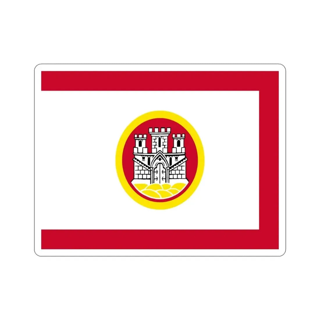 Flag of Bergen Vestland Norway STICKER Vinyl Die-Cut Decal - The Sticker Space