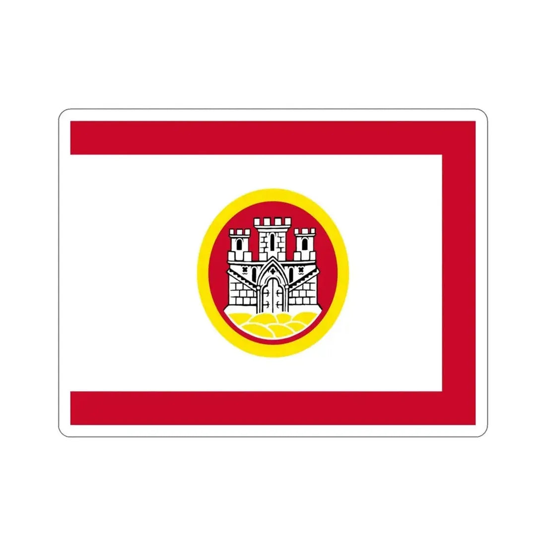 Flag of Bergen Vestland Norway STICKER Vinyl Die-Cut Decal - The Sticker Space
