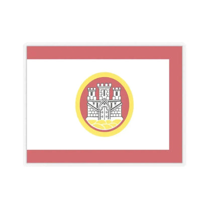 Flag of Bergen Vestland Norway - STICKER Vinyl Kiss-Cut Decal 3 Inch Transparent - The Sticker Space