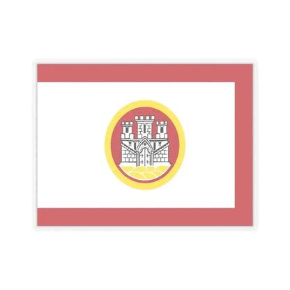 Flag of Bergen Vestland Norway - STICKER Vinyl Kiss-Cut Decal 4 Inch Transparent - The Sticker Space