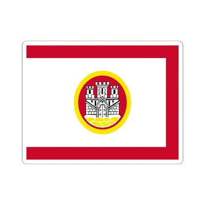 Flag of Bergen Vestland Norway - STICKER Vinyl Kiss-Cut Decal 4 Inch White - The Sticker Space