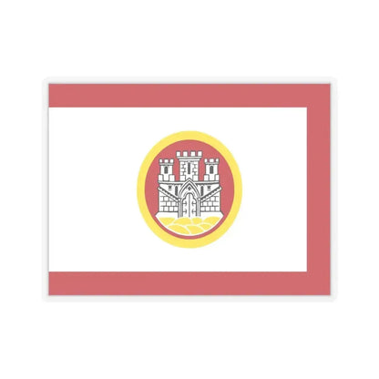 Flag of Bergen Vestland Norway - STICKER Vinyl Kiss-Cut Decal 6 Inch Transparent - The Sticker Space
