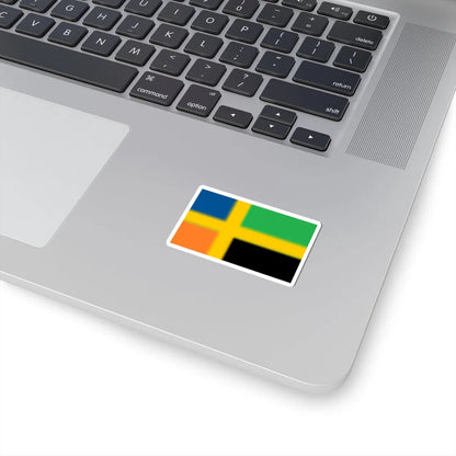 Flag of Bergslagen (Sweden) STICKER Vinyl Kiss-Cut Decal - The Sticker Space