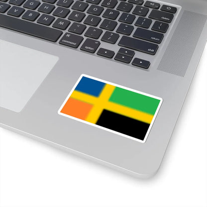 Flag of Bergslagen (Sweden) STICKER Vinyl Kiss-Cut Decal - The Sticker Space