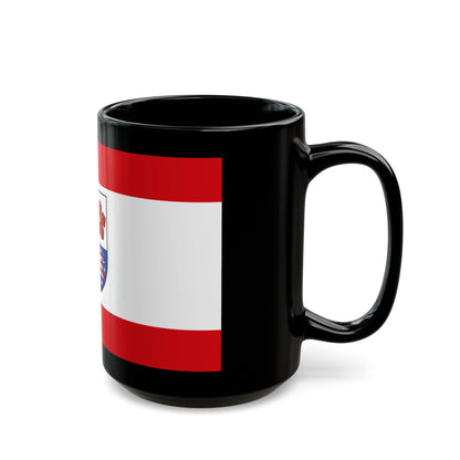 Flag of Bergstrasse Germany - Black Coffee Mug-The Sticker Space