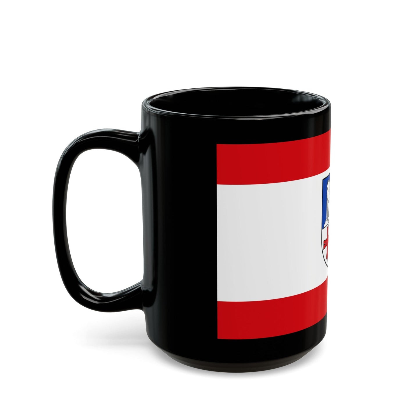 Flag of Bergstrasse Germany - Black Coffee Mug-The Sticker Space