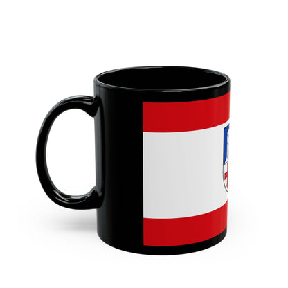 Flag of Bergstrasse Germany - Black Coffee Mug-The Sticker Space